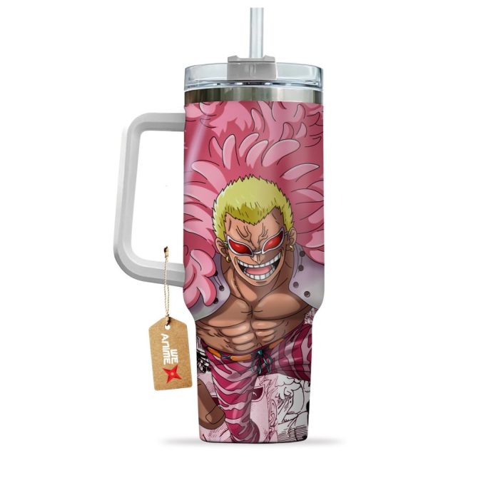 Donquixote Doflamingo One Piece Anime Custom Stanley Quencher 40Oz Stainless Steel Tumbler - Image 4