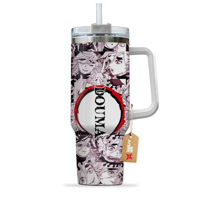 Douma Demon Slayer Anime Custom Stanley Quencher 40Oz Stainless Steel Tumbler - Image 3