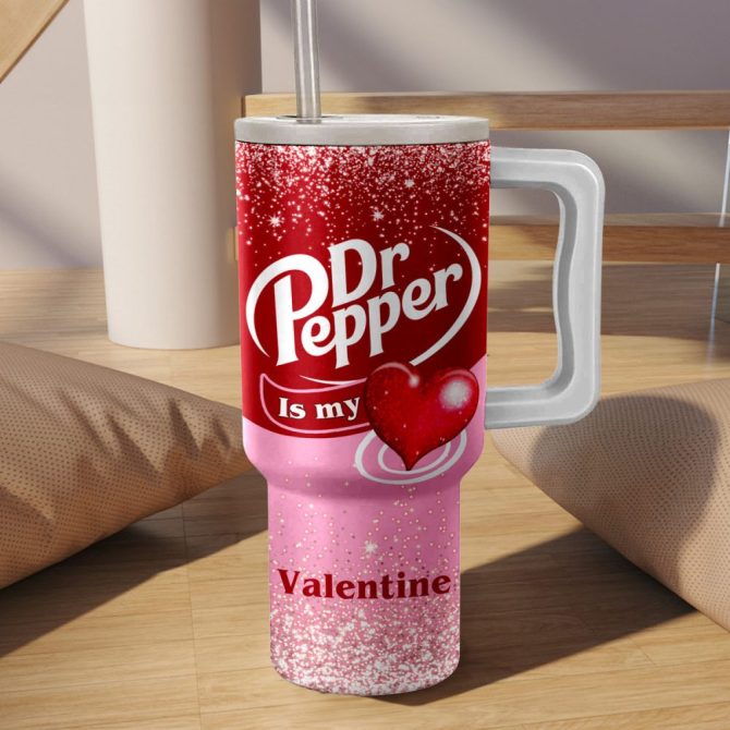 Dr Pepper Drinks Custom Stanley Quencher 40Oz Stainless Steel - Image 3