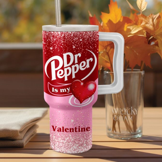 Dr Pepper Drinks Custom Stanley Quencher 40Oz Stainless Steel - Image 2