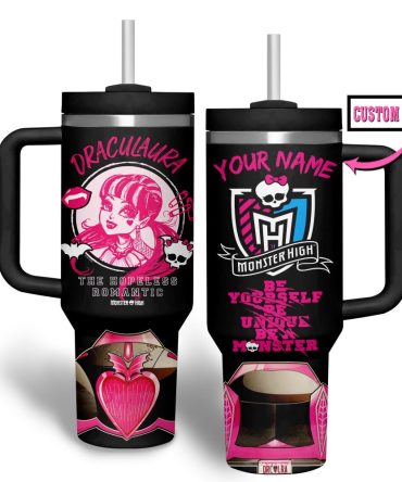 Draculaura Movies Custom Stanley Quencher 40Oz Stainless Steel Tumbler