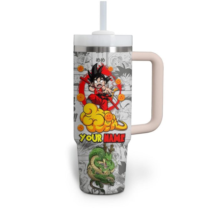 Dragon Ball Anime Custom Stanley Quencher 40Oz Stainless Steel Tumbler With Handle - Image 4