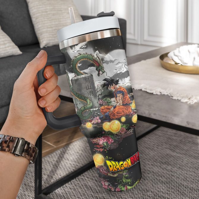 Dragon Ball Anime Custom Stanley Quencher 40Oz Stainless Steel Tumbler With Handle - Image 2