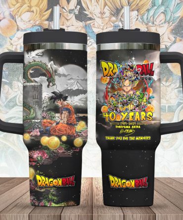 Dragon Ball Anime Custom Stanley Quencher 40Oz Stainless Steel Tumbler With Handle