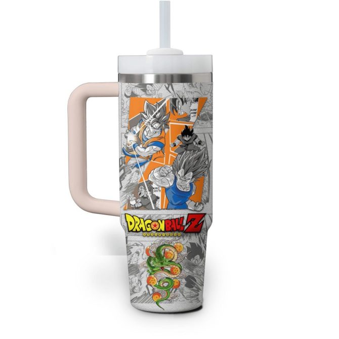 Dragon Ball Anime Custom Stanley Quencher 40Oz Stainless Steel Tumbler With Handle - Image 5