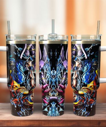 Dragon Ball Anime Custom Stanley Quencher 40Oz Stainless Steel Tumbler With Handle