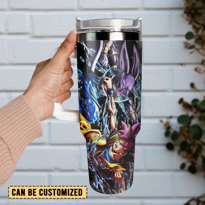 Dragon Ball Anime Custom Stanley Quencher 40Oz Stainless Steel Tumbler With Handle - Image 3