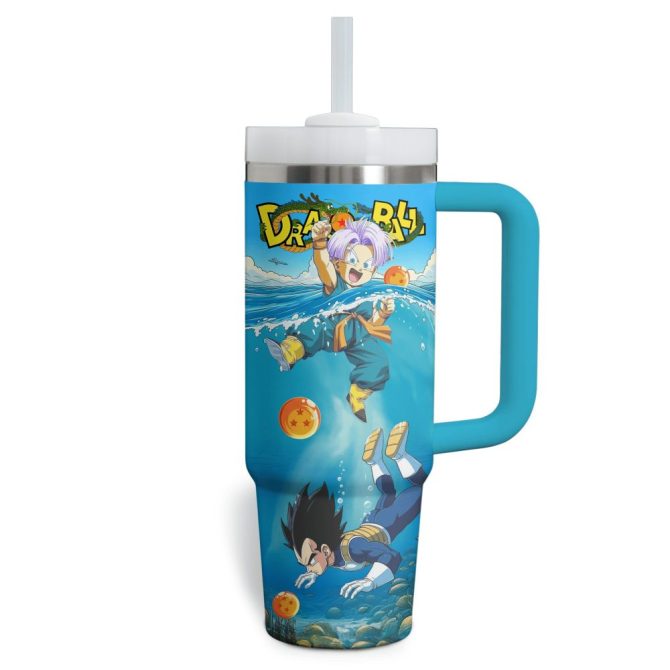 Dragon Ball Anime Custom Stanley Quencher 40Oz Stainless Steel Tumbler With Handle - Image 2