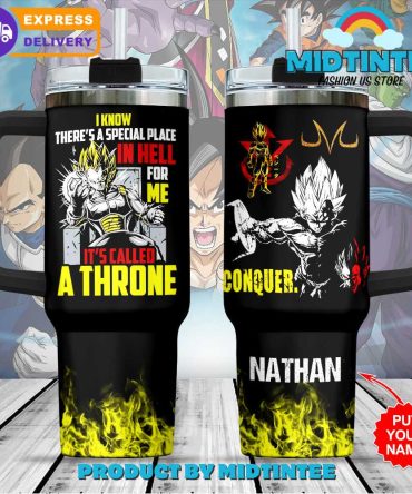 Dragon Ball Cartoon Custom Stanley Quencher 40Oz Stainless Steel Tumbler With Handle