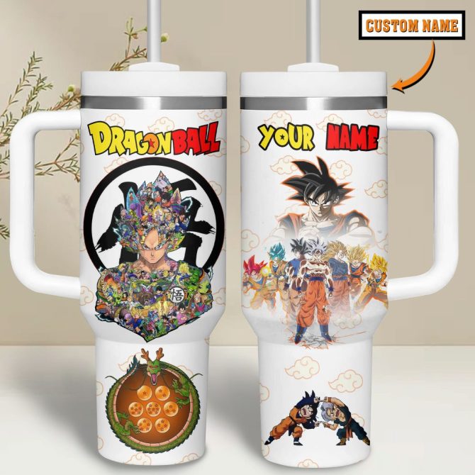 Dragon Ball Z Cartoon Custom Stanley Quencher 40Oz Stainless Steel Tumbler - Image 5