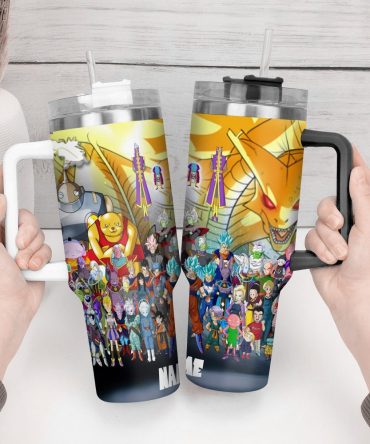 Dragon Ball Z Movies Custom Stanley Quencher 40Oz Stainless Steel Tumbler With Handle