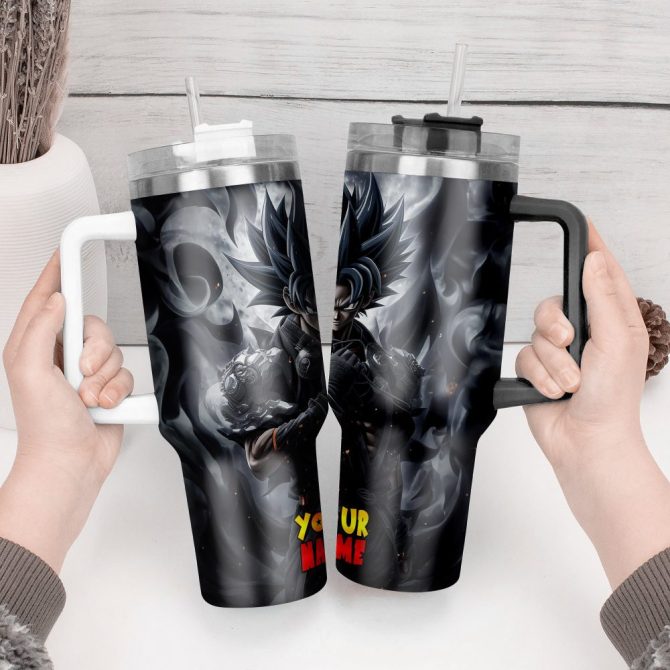 Dragon Ball Z Movies Custom Stanley Quencher 40Oz Stainless Steel Tumbler With Handle - Image 4