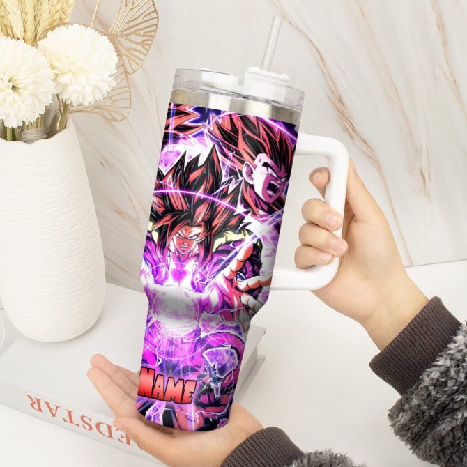 Dragon Ball Z Movies Custom Stanley Quencher 40Oz Stainless Steel Tumbler With Handle - Image 4