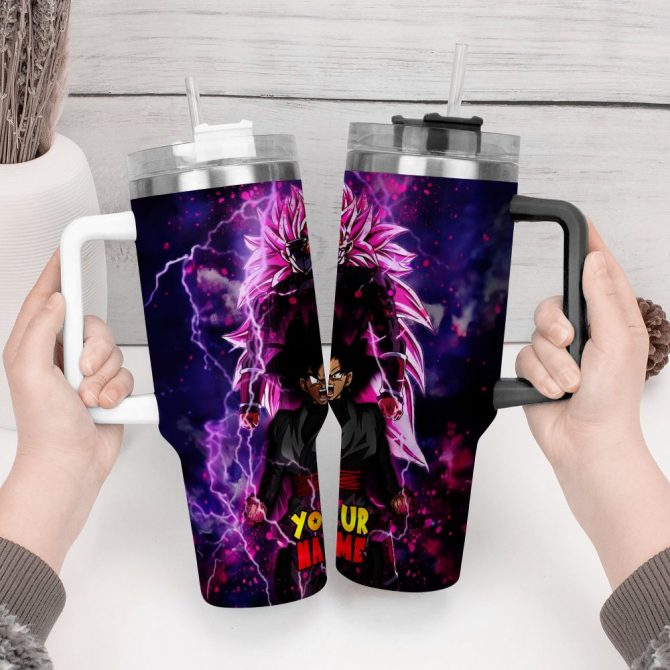 Dragon Ball Z Movies Custom Stanley Quencher 40Oz Stainless Steel Tumbler With Handle - Image 4