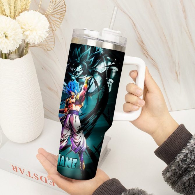 Dragon Ball Z Movies Custom Stanley Quencher 40Oz Stainless Steel Tumbler With Handle - Image 2