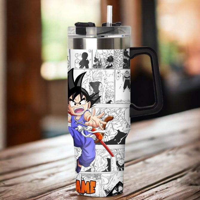 Dragon Ball Z Movies Custom Stanley Quencher 40Oz Stainless Steel Tumbler With Handle - Image 4