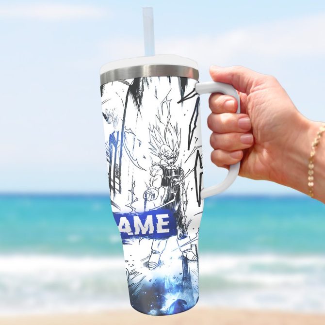 Dragon Ball Z Movies Custom Stanley Quencher 40Oz Stainless Steel Tumbler With Handle - Image 3
