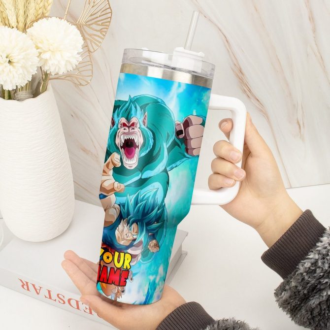 Dragon Ball Z Movies Custom Stanley Quencher 40Oz Stainless Steel Tumbler With Handle - Image 2