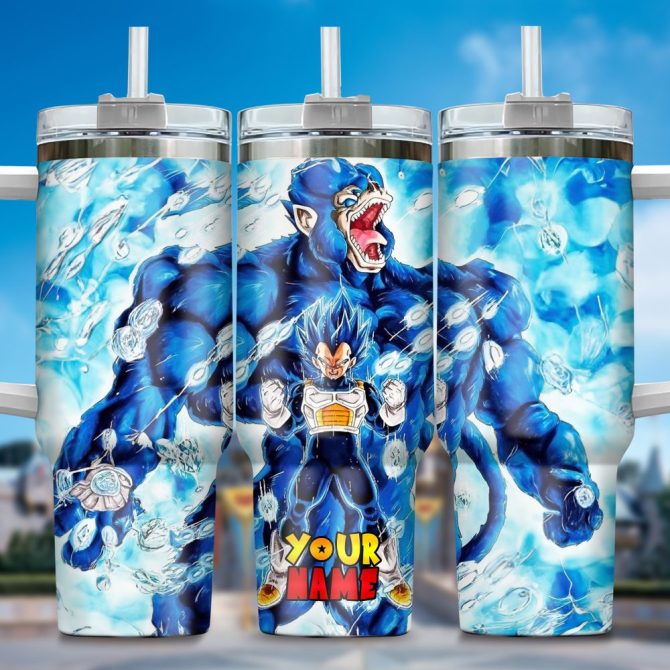 Dragon Ball Z Movies Custom Stanley Quencher 40Oz Stainless Steel Tumbler With Handle