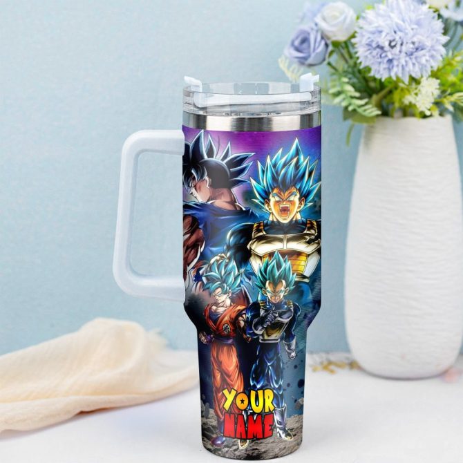 Dragon Ball Z Movies Custom Stanley Quencher 40Oz Stainless Steel Tumbler With Handle - Image 3