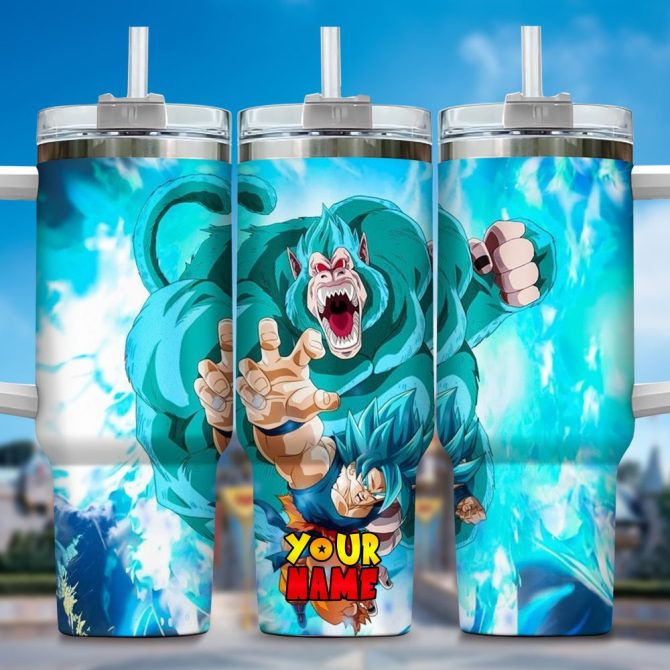 Dragon Ball Z Movies Custom Stanley Quencher 40Oz Stainless Steel Tumbler With Handle