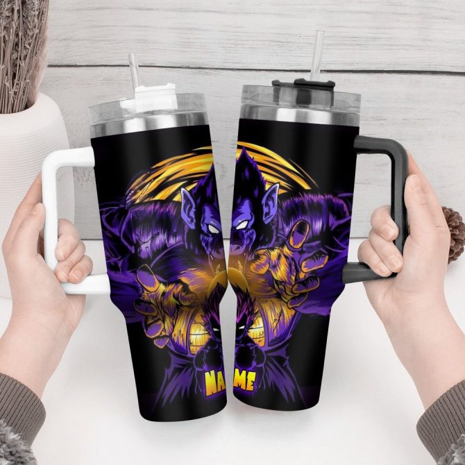 Dragon Ball Z Movies Custom Stanley Quencher 40Oz Stainless Steel Tumbler With Handle - Image 2