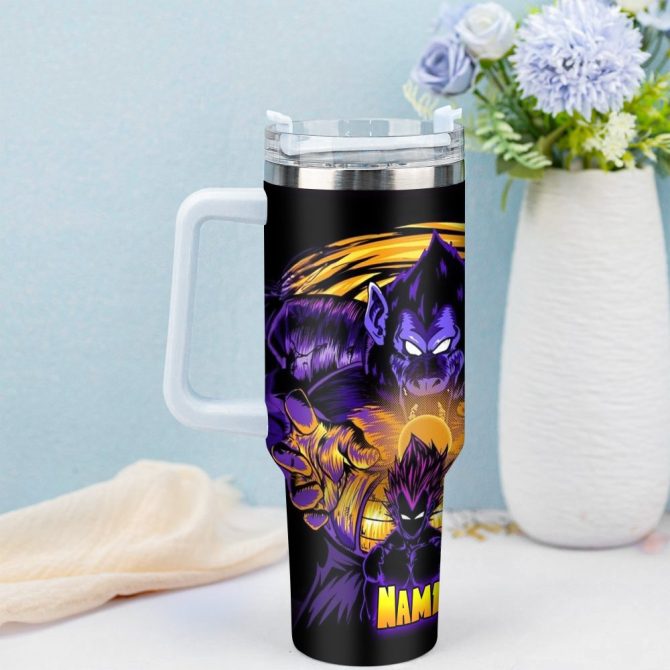 Dragon Ball Z Movies Custom Stanley Quencher 40Oz Stainless Steel Tumbler With Handle - Image 4