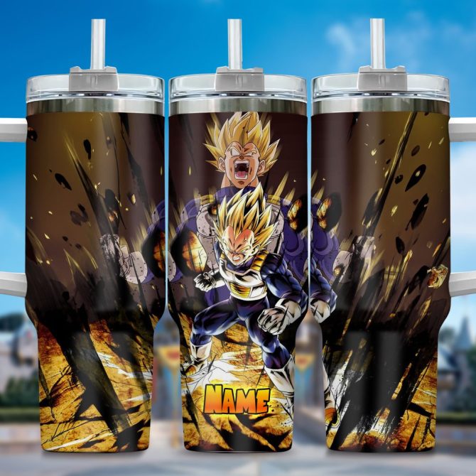 Dragon Ball Z Movies Custom Stanley Quencher 40Oz Stainless Steel Tumbler With Handle