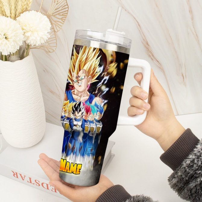 Dragon Ball Z Movies Custom Stanley Quencher 40Oz Stainless Steel Tumbler With Handle - Image 3