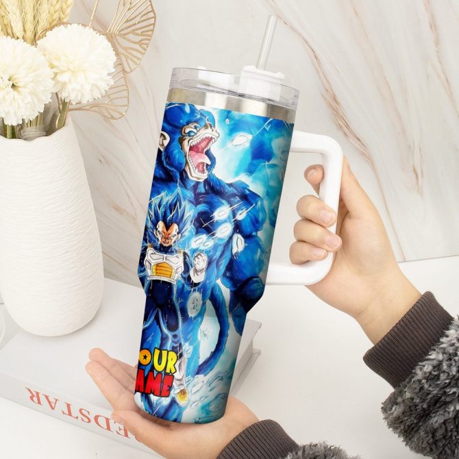 Dragon Ball Z Movies Custom Stanley Quencher 40Oz Stainless Steel Tumbler With Handle - Image 4