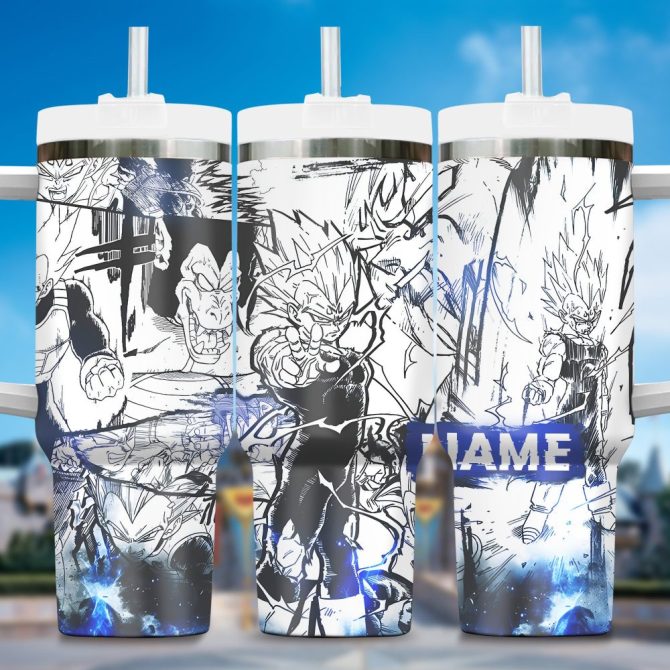 Dragon Ball Z Movies Custom Stanley Quencher 40Oz Stainless Steel Tumbler With Handle