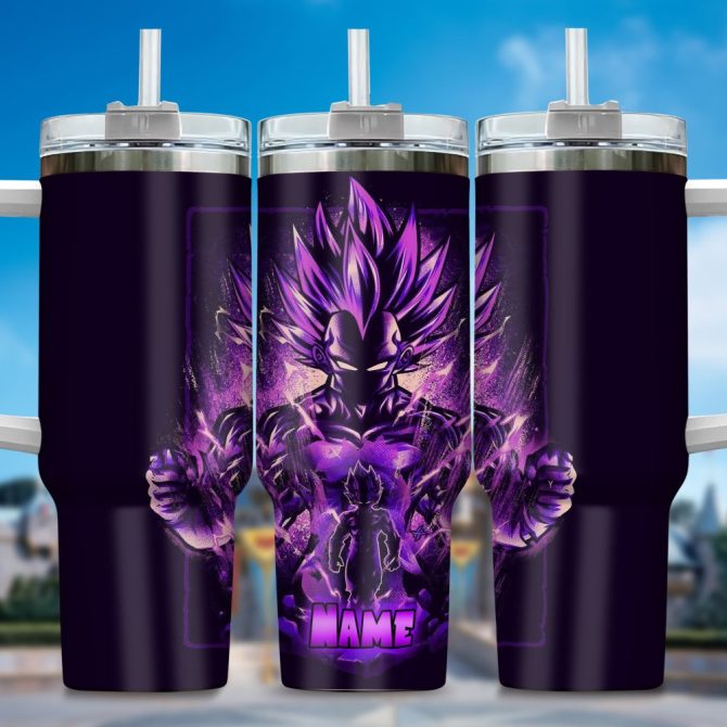 Dragon Ball Z Movies Custom Stanley Quencher 40Oz Stainless Steel Tumbler With Handle