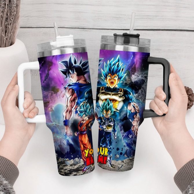 Dragon Ball Z Movies Custom Stanley Quencher 40Oz Stainless Steel Tumbler With Handle - Image 4