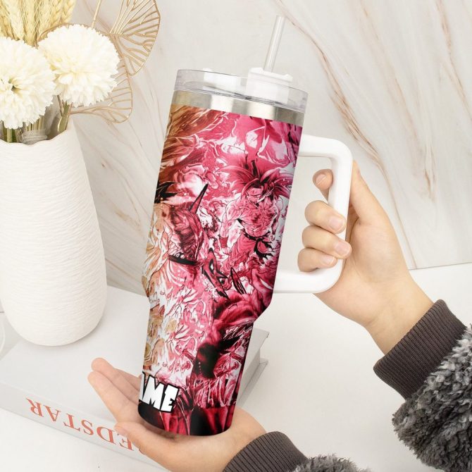 Dragon Ball Z Movies Custom Stanley Quencher 40Oz Stainless Steel Tumbler With Handle - Image 4