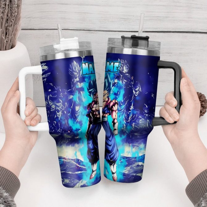 Dragon Ball Z Movies Custom Stanley Quencher 40Oz Stainless Steel Tumbler With Handle - Image 2
