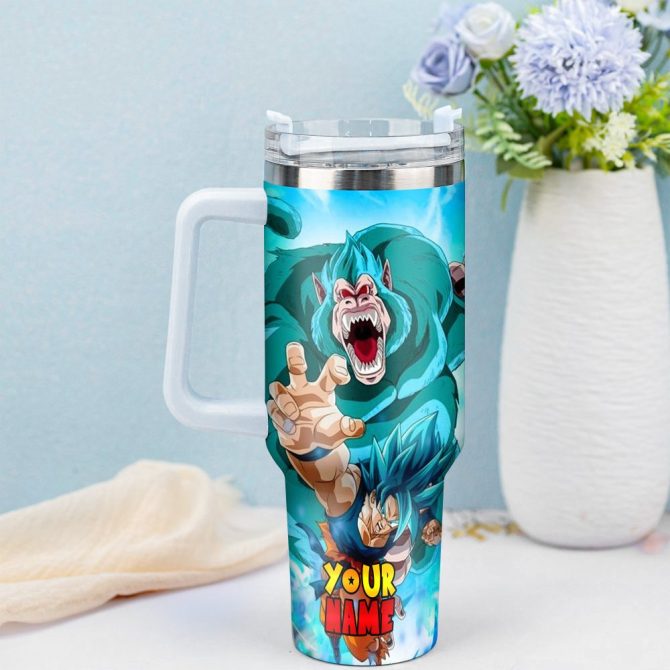 Dragon Ball Z Movies Custom Stanley Quencher 40Oz Stainless Steel Tumbler With Handle - Image 3