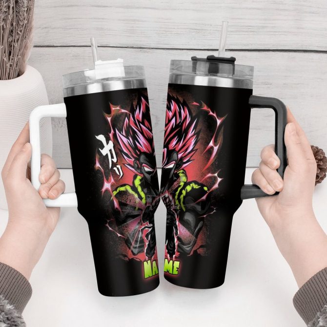 Dragon Ball Z Movies Custom Stanley Quencher 40Oz Stainless Steel Tumbler With Handle - Image 2