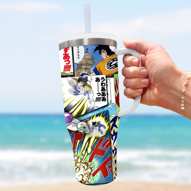 Dragon Ball Z Movies Custom Stanley Quencher 40Oz Stainless Steel Tumbler With Handle - Image 3