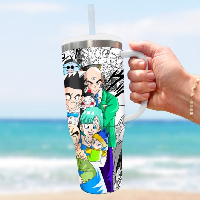 Dragon Ball Z Movies Custom Stanley Quencher 40Oz Stainless Steel Tumbler With Handle - Image 2