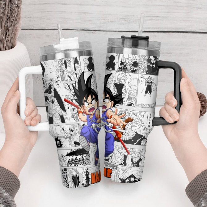 Dragon Ball Z Movies Custom Stanley Quencher 40Oz Stainless Steel Tumbler With Handle - Image 5