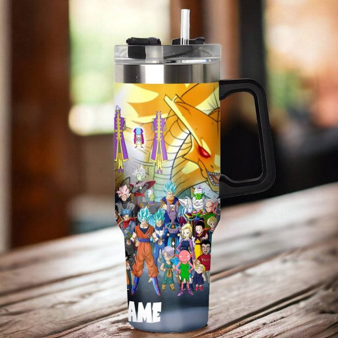Dragon Ball Z Movies Custom Stanley Quencher 40Oz Stainless Steel Tumbler With Handle - Image 4