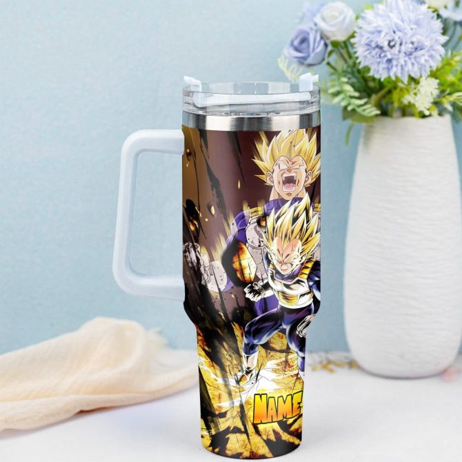 Dragon Ball Z Movies Custom Stanley Quencher 40Oz Stainless Steel Tumbler With Handle - Image 2