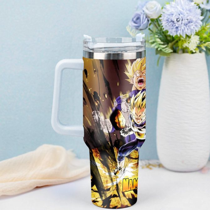 Dragon Ball Z Movies Custom Stanley Quencher 40Oz Stainless Steel Tumbler With Handle - Image 4
