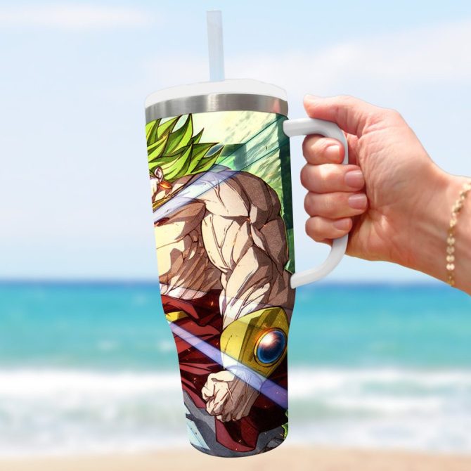 Dragon Ball Z Movies Custom Stanley Quencher 40Oz Stainless Steel Tumbler With Handle - Image 2