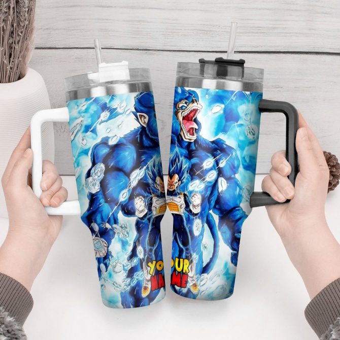Dragon Ball Z Movies Custom Stanley Quencher 40Oz Stainless Steel Tumbler With Handle - Image 2