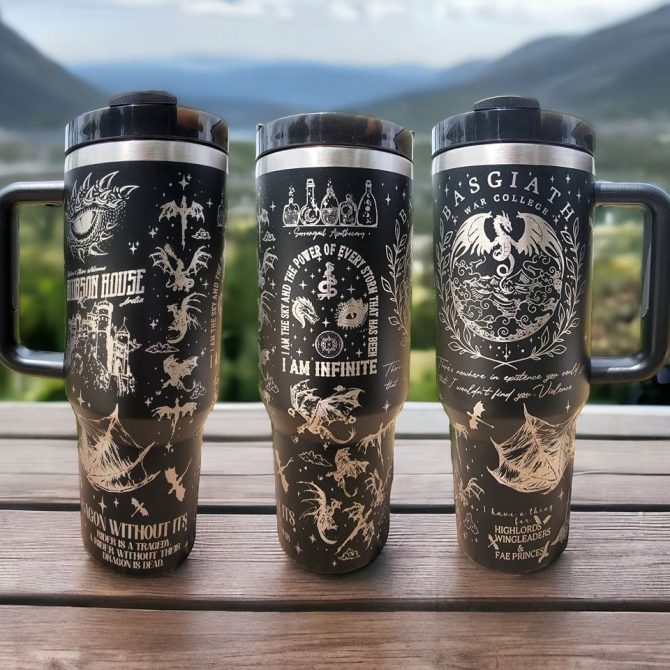 Dragon Rider Custom Stanley Quencher 40Oz Stainless Steel Tumbler - Image 2
