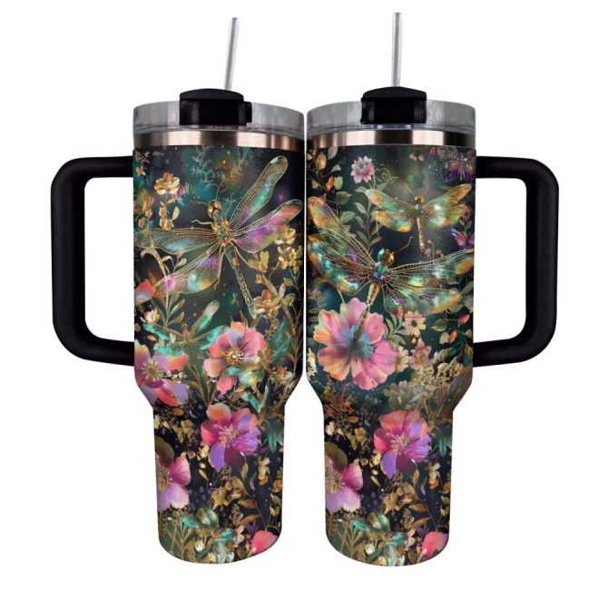 Dragonfly Custom Stanley Quencher 40Oz Stainless Steel Tumbler With Handle - Image 2