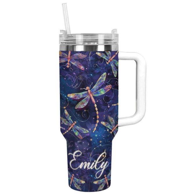 Dragonfly Custom Stanley Quencher 40Oz Stainless Steel Tumbler With Handle - Image 2