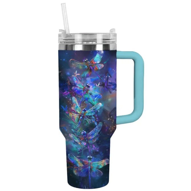 Dragonfly Custom Stanley Quencher 40Oz Stainless Steel Tumbler With Handle - Image 2