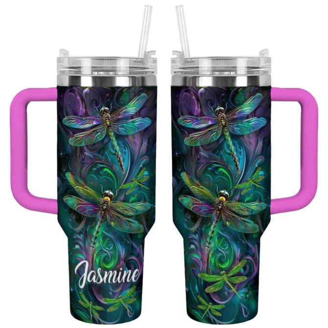 Dragonfly Custom Stanley Quencher 40Oz Stainless Steel Tumbler With Handle - Image 2